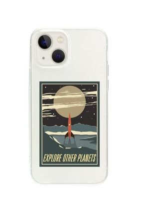 Iphone 13 Explore Other Planets Şeffaf Telefon Kılıfı BCIPH13SEFEPLR