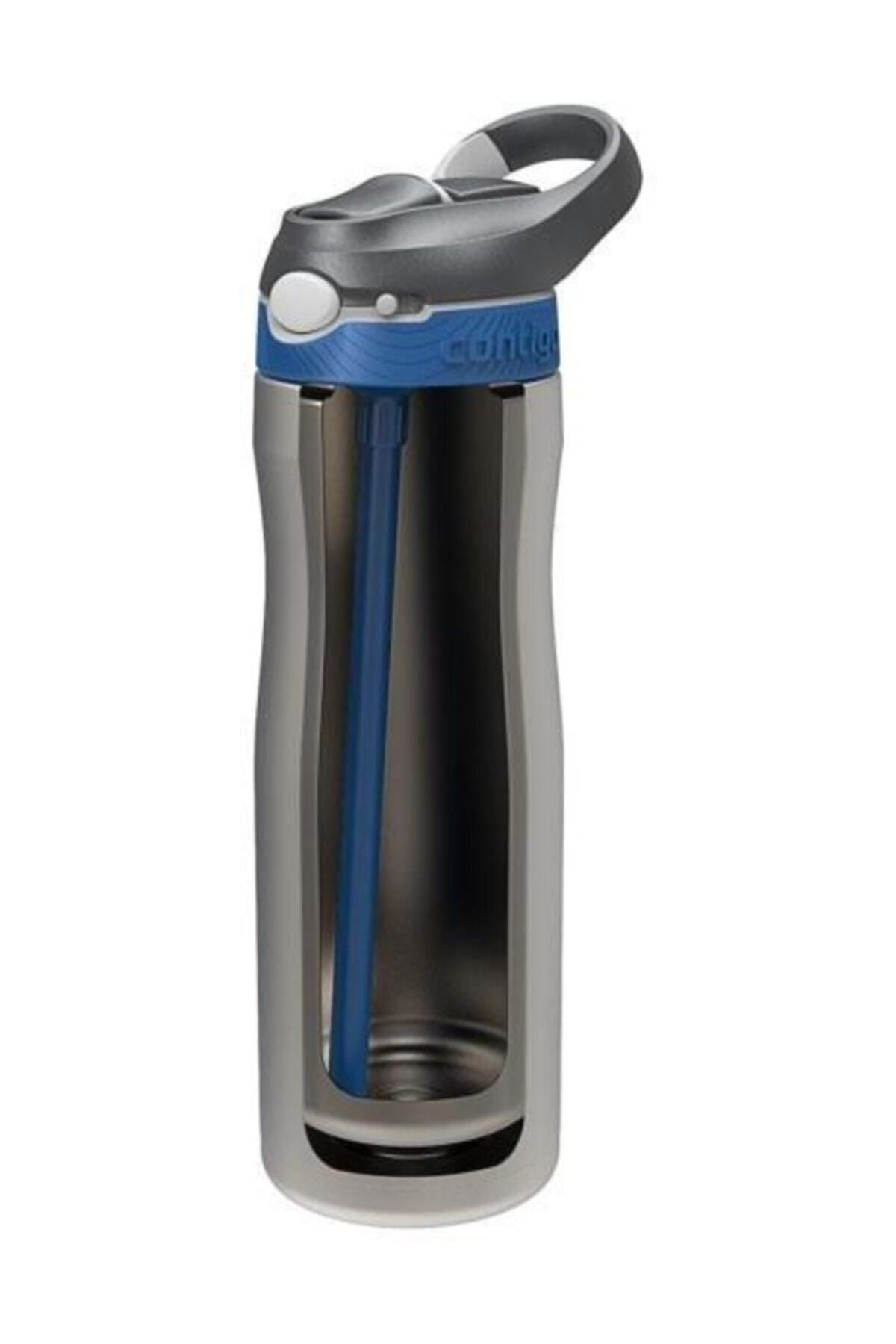 فلاسک سفید مردانه و زنانه فولاد فولادی Ashland Chill یک دست باس داخلی 720ml 2094941 Contigo