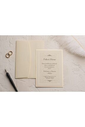Düğün,nikah,nişan Davetiyesi 9132 ( 50 Adet ) 3E9132913250