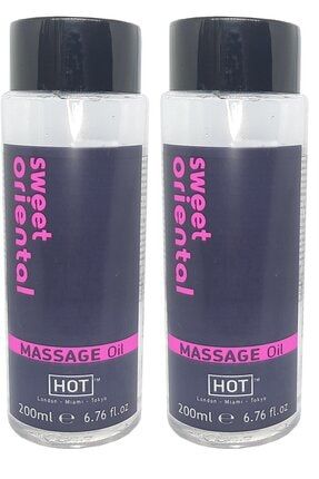 Hot Aromaterapi Sweet Oriental Erotik Massage Oil 200ml Aromalı Masaj Yağı (2 Adet)