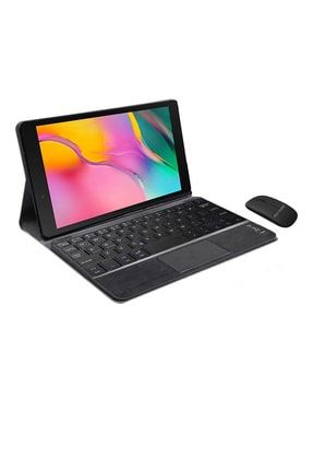 Samsung Galaxy Tab A7 Lite T220 Bluetooth Touchpad Klavye + Bluetooth Mouse + Standlı Kılıf - Bkk7 T220-BKK7