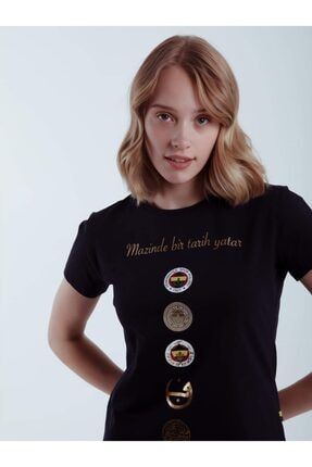 Orijinal 5 Logolu Kadın T-shirt Hediyelik Ahşap Kutulu FB TSRT HP 101