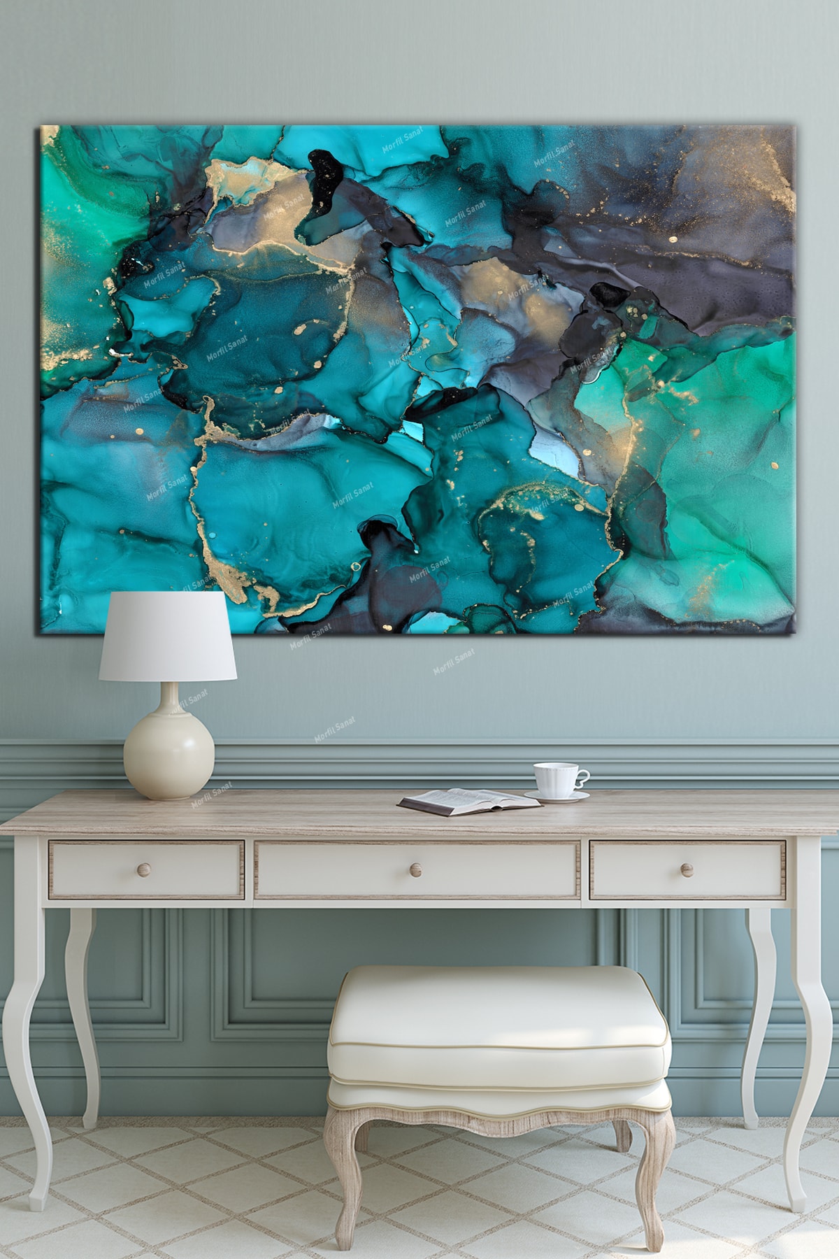 Soyut Sanatsal Dekoratif Sanatsal Kanvas Tablo (8 Farklı Ölçü)