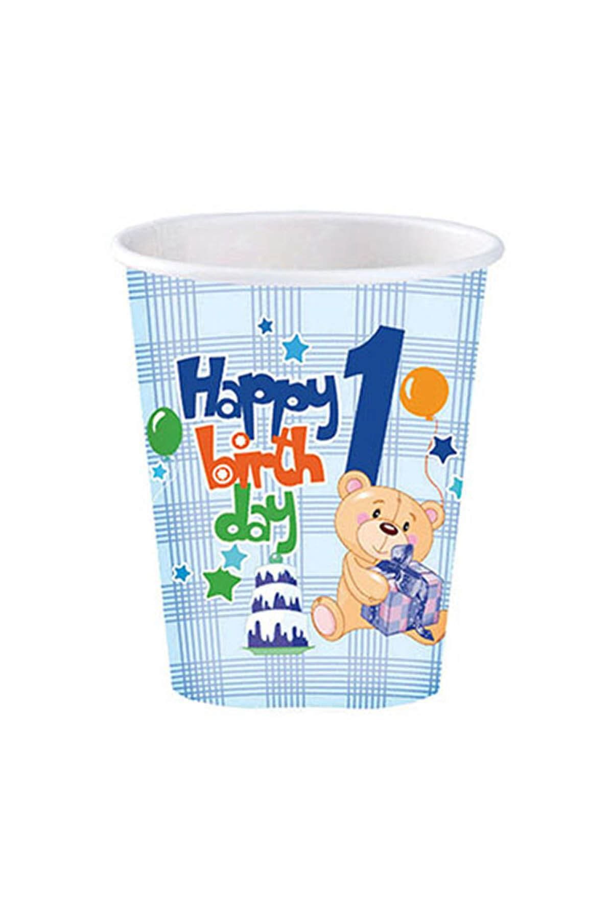 Roll-Up-My First Birthday Party Male Paper Cup 1