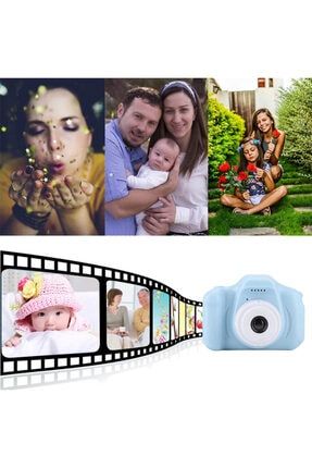 Mini Dijital Kamera Oyuncaklar Çocuklar Için 2 Inç Hd Ekran Şarj Edilebilir Fotoğraf Makinesi TE77384