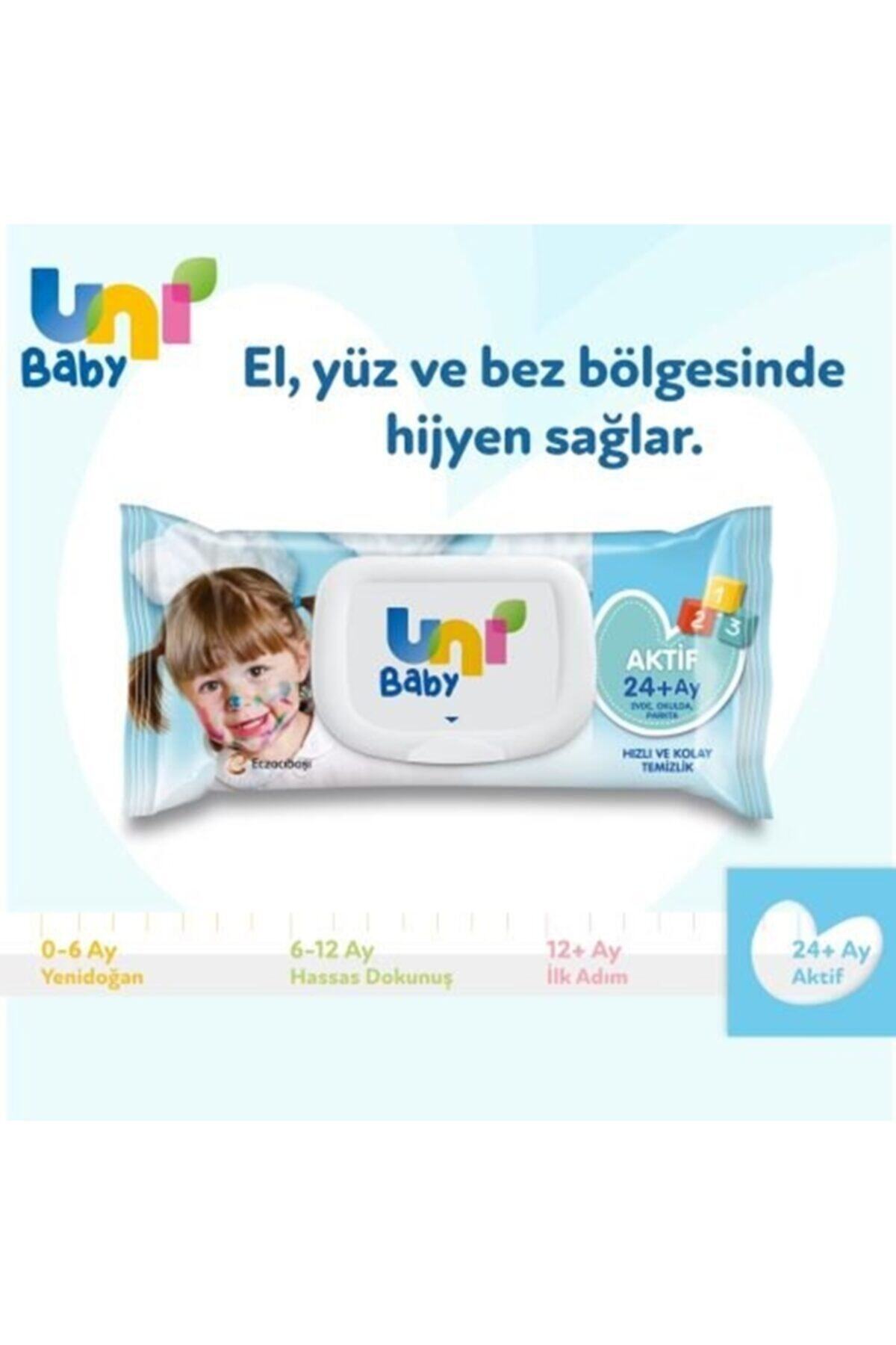 Uni Baby Aktif Islak Mendil Havlu 24 X 72 Yaprak 1728 Yaprak fotoğrafı 5 (önizleme)