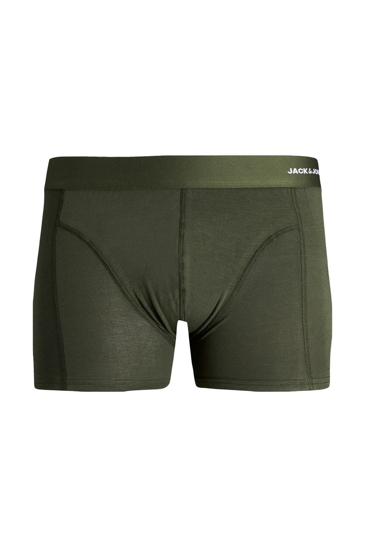 باکسر جک اند جونز مردانه ویسکوز خاکی زیر شلواری راسته باکسر فاق نرمال    Lounge/Home | Jack & Jones 12198875 - تصویر 3