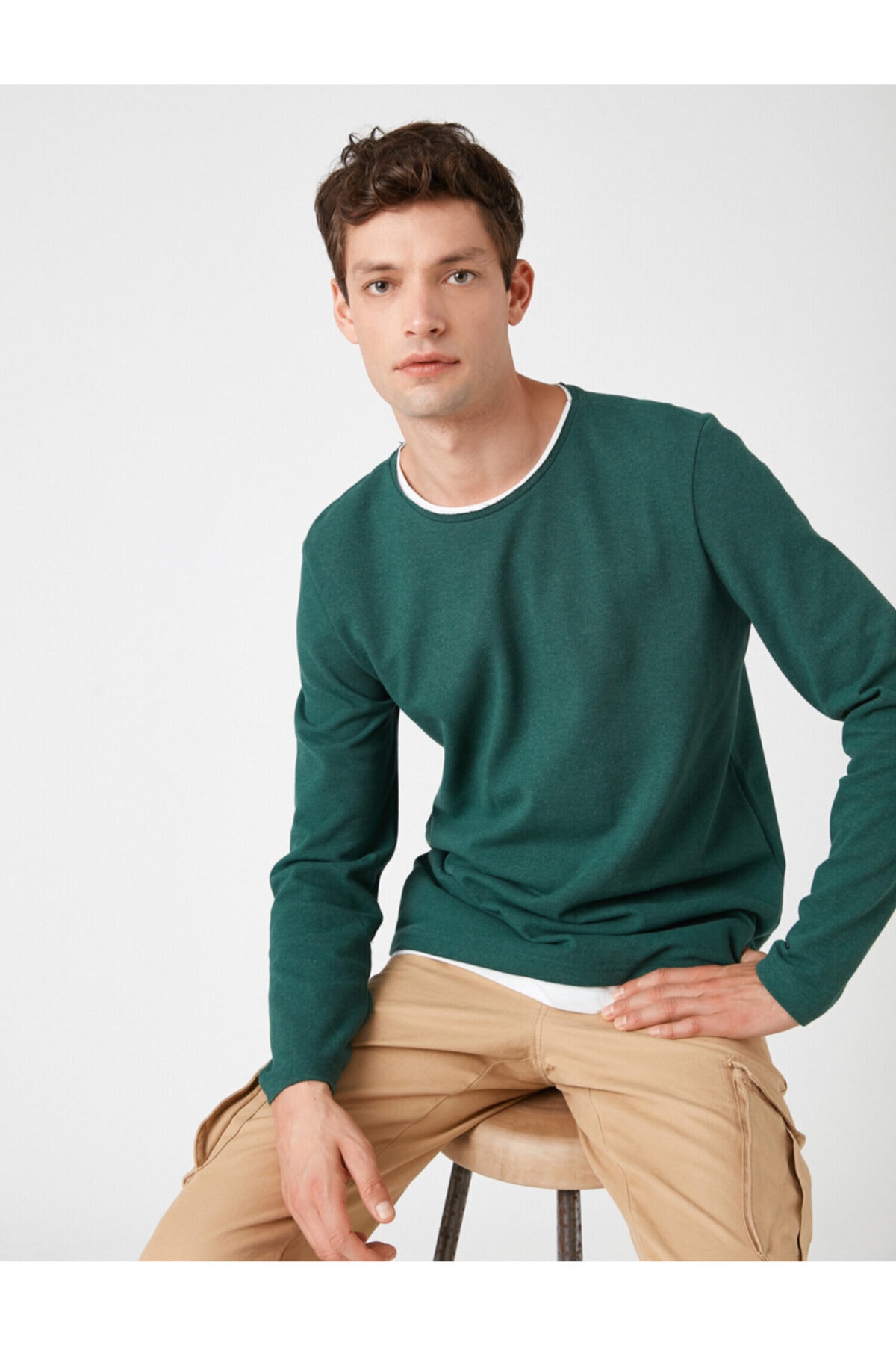 Koton Pullover Grün Oversized Fast ausverkauft