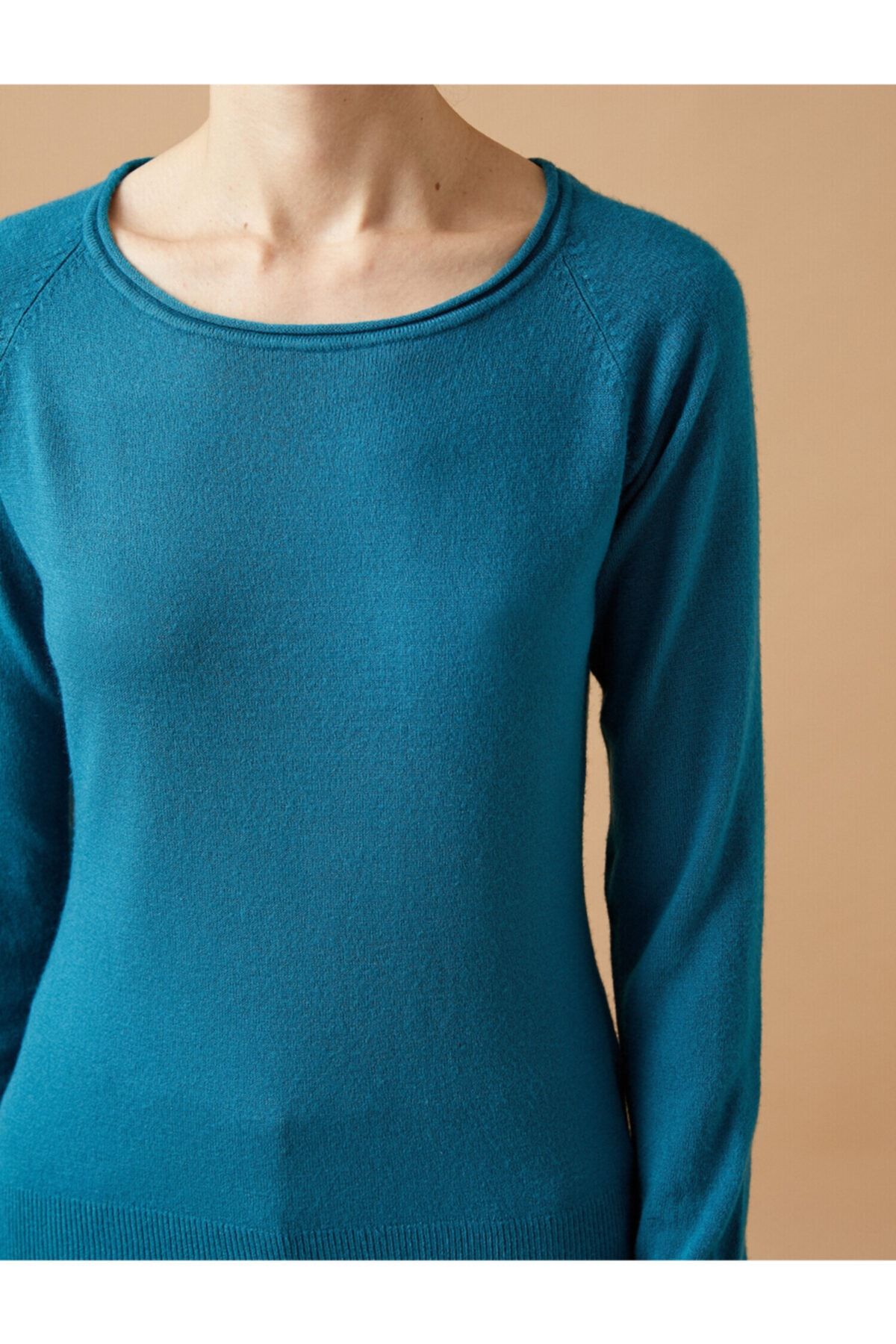 Koton-Hollow Collar Knitwear Sweater 5