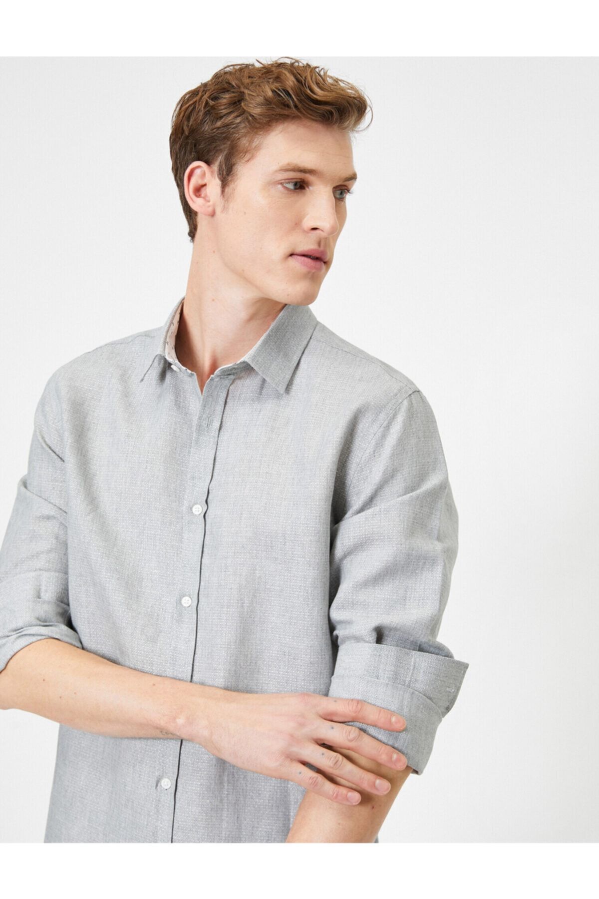 Koton Hemd Grau Regular Fit Fast ausverkauft