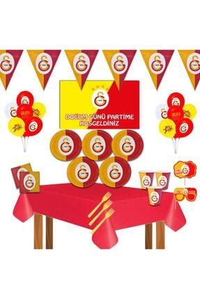 Afişli Galatasaray Cimbom Doğum Günü Parti Seti 16 Kişilik GSAFŞ16