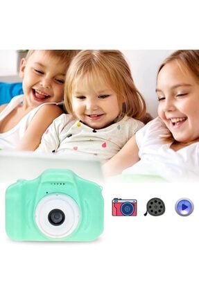 Mini Dijital Kamera Oyuncaklar Çocuklar Için 2 Inç Hd Ekran Şarj Edilebilir Fotoğraf Makinesi TE77384