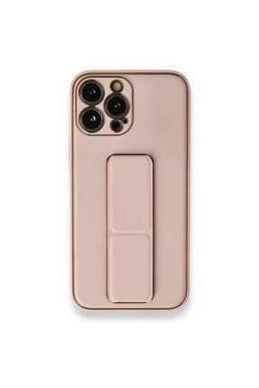 Iphone 13 Pro Uyumlu Kamera Korumalı Coco Deri Standlı Kılıf TLFNCYZ7044