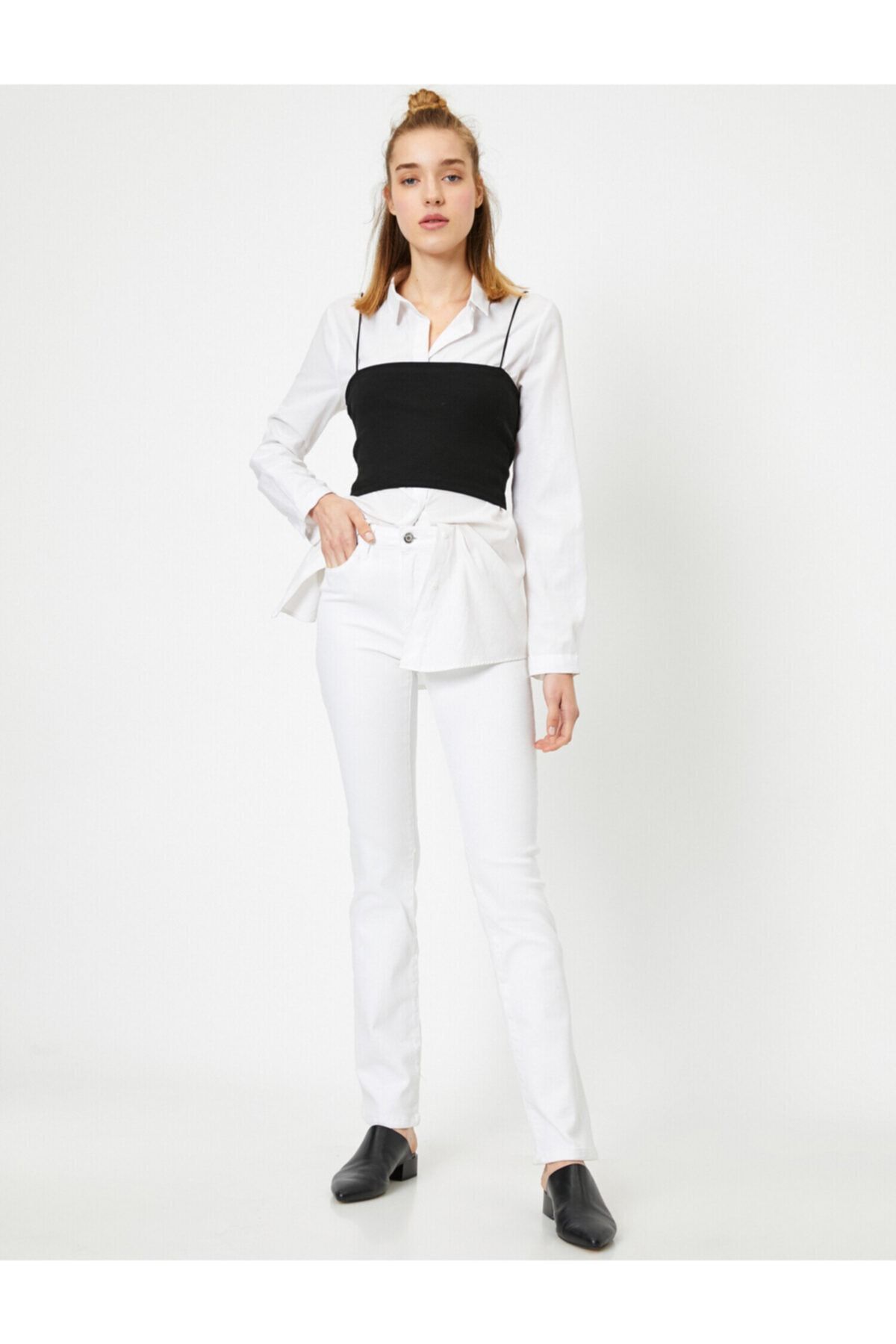 Koton-Carmen Jean - Ψηλόμεσο Slim Fit Skinny Leg Παντελόνι 2