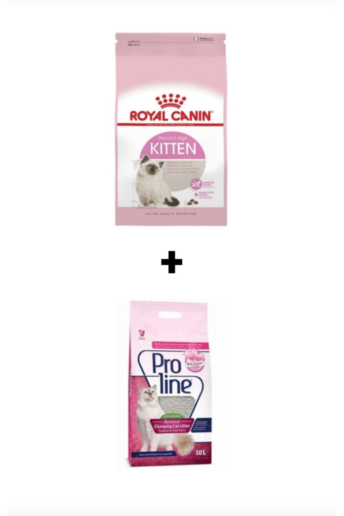 Royal Canin Kitten 2 Kg + Proline Bebek Pudralı Kedi Kumu 10 Kg
