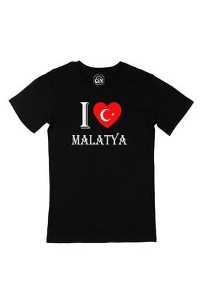 I Love Malatya Siyah Tişört 206829