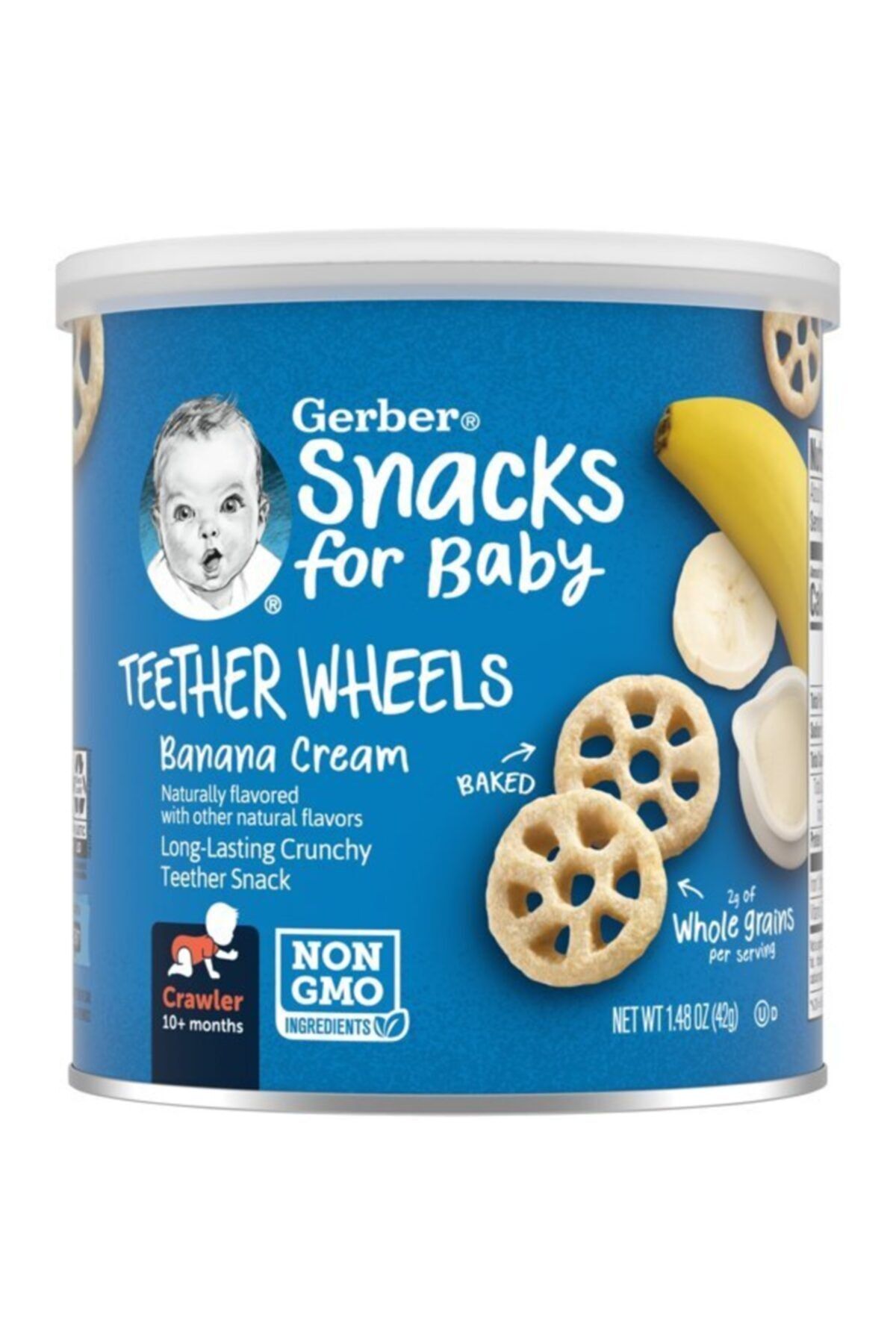 GERBER Teethers Wheels Banana Cream Atıştırmalık 42 Gr.