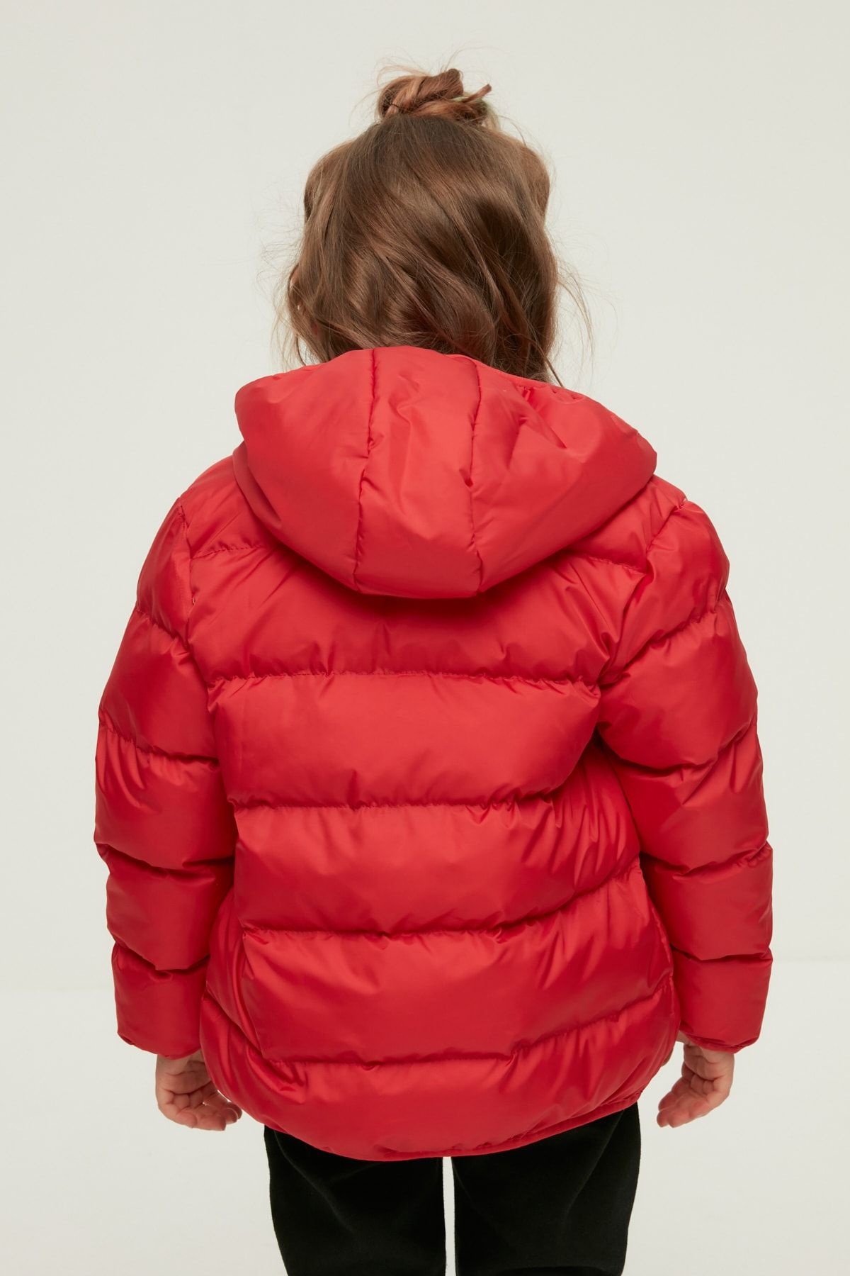 H and m red puffer jacket discount