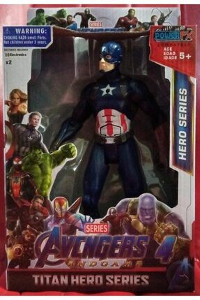Avengers Captain America Oyuncak Işıklı Sesli Figür Oyuncak Kaptan Amerika Karakter PRA-5182014-8821