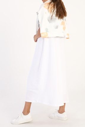 Kadın Beyaz Kolsuz Basic Içlik Elbise BOX60019AL0