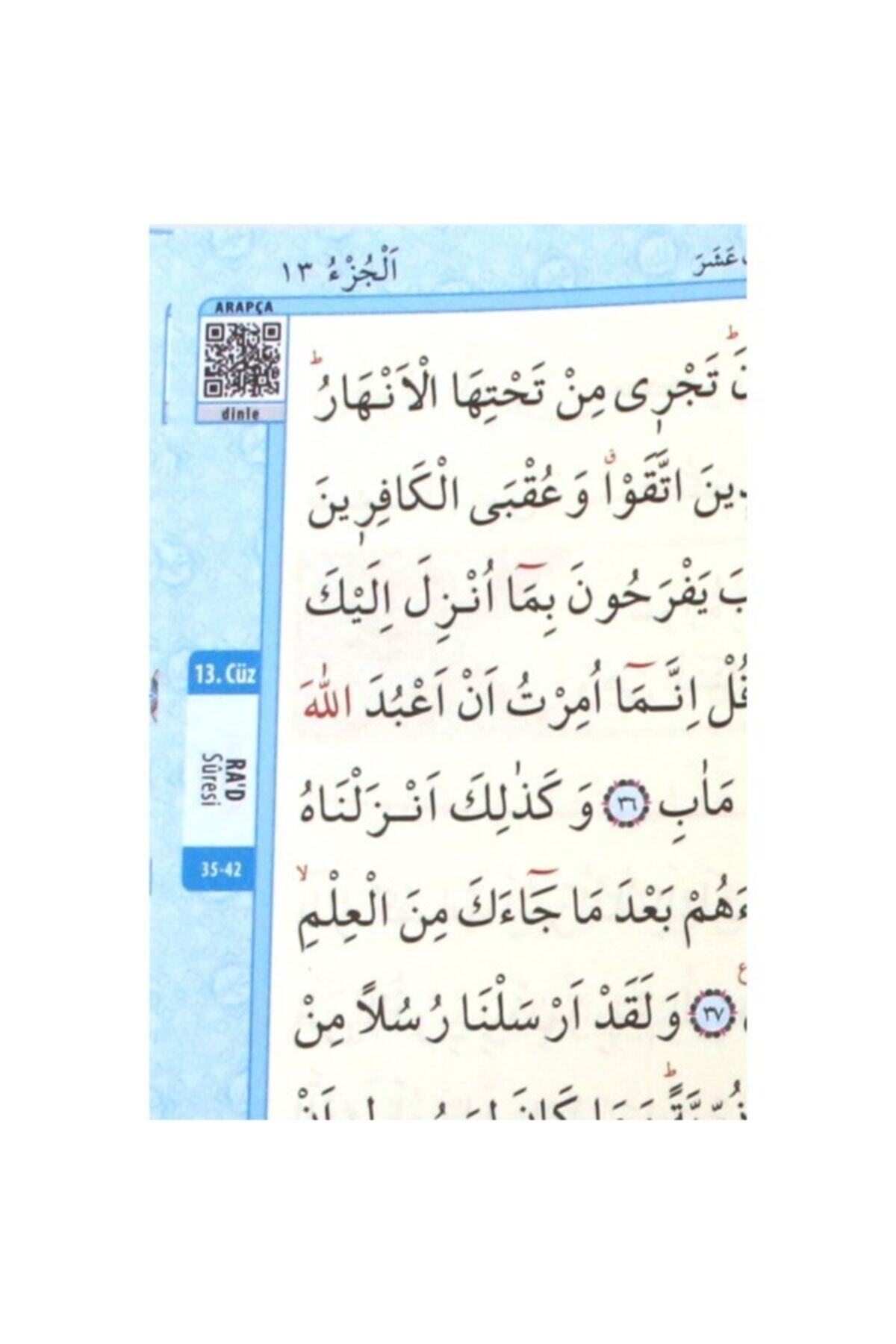 Merve Yayınları Kur'an-ı Kerim Bilgisayar Hatlı Mavi Renk Orta Boy (Kur-an 015) Sesli Kur-an fotoğrafı 2 (önizleme)