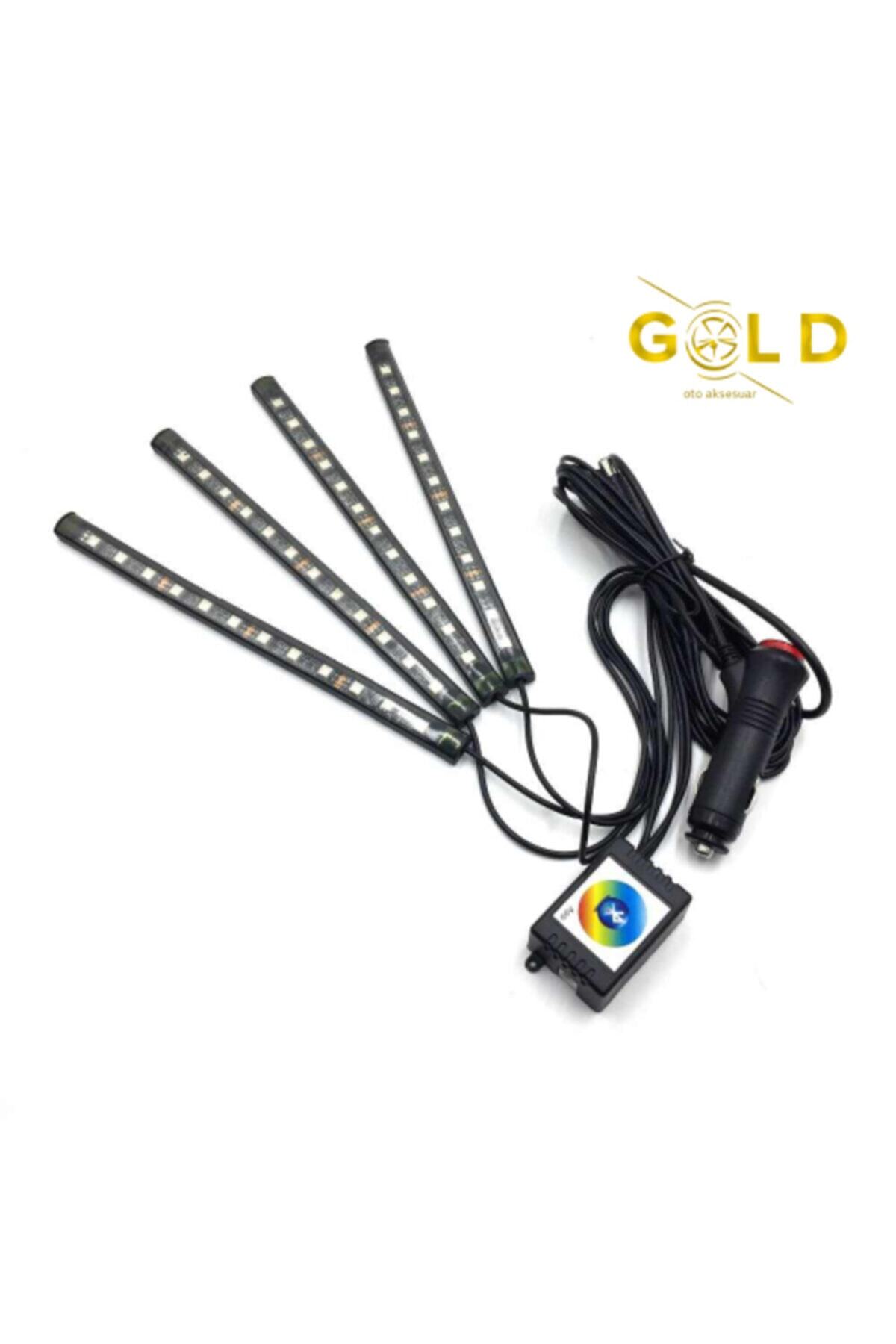 gold bluetooth ozellikli arac ici ayak alti led fiyati yorumlari trendyol
