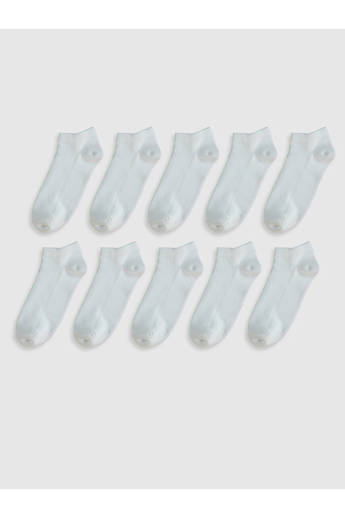White Booties Socks 8 Pairs