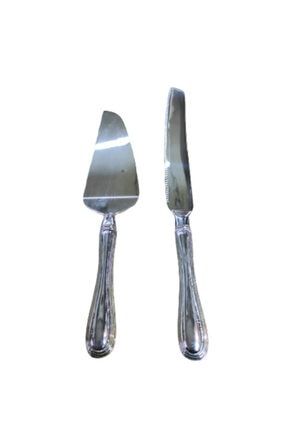 Yargıcı 2 Li Gümüş Kaplama Bıcak Spatula Set klc 012025