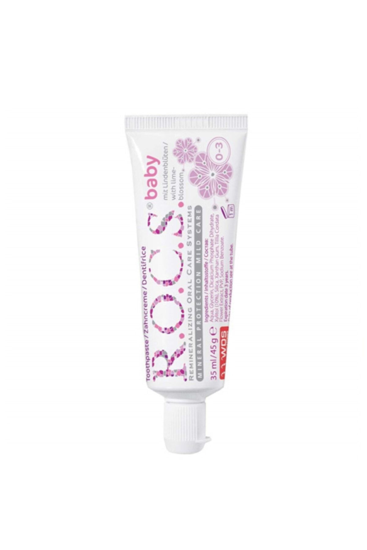 R.O.C.S.-Fluoride-Free Toothpaste with Linden Extract for 0-3 Years Old Baby 1
