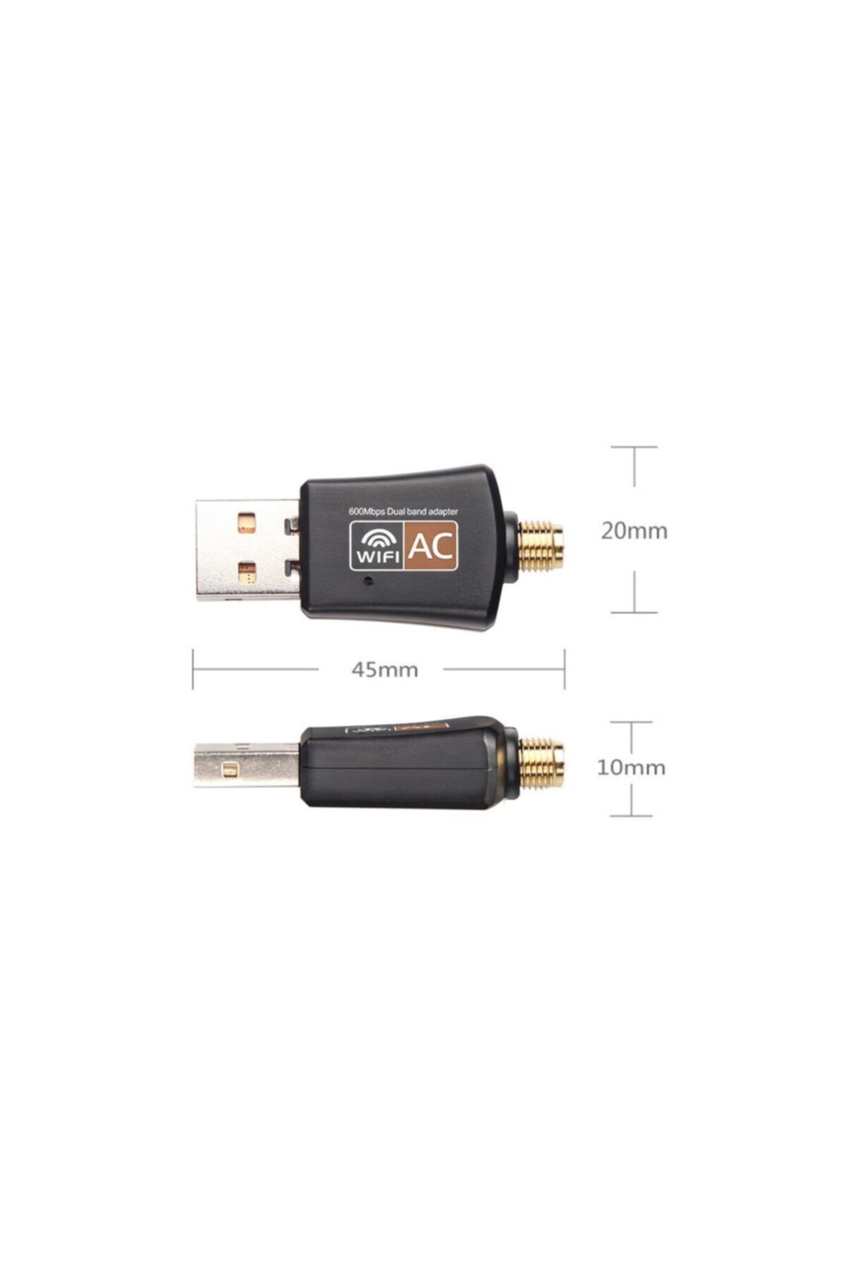 Platoon-محول USB واي فاي تيار متردد 600 ميجابت في الثانية ثنائي النطاق 2.4 جيجا هرتز / 5 جيجا هرتز واي فاي دونغل 2088 7