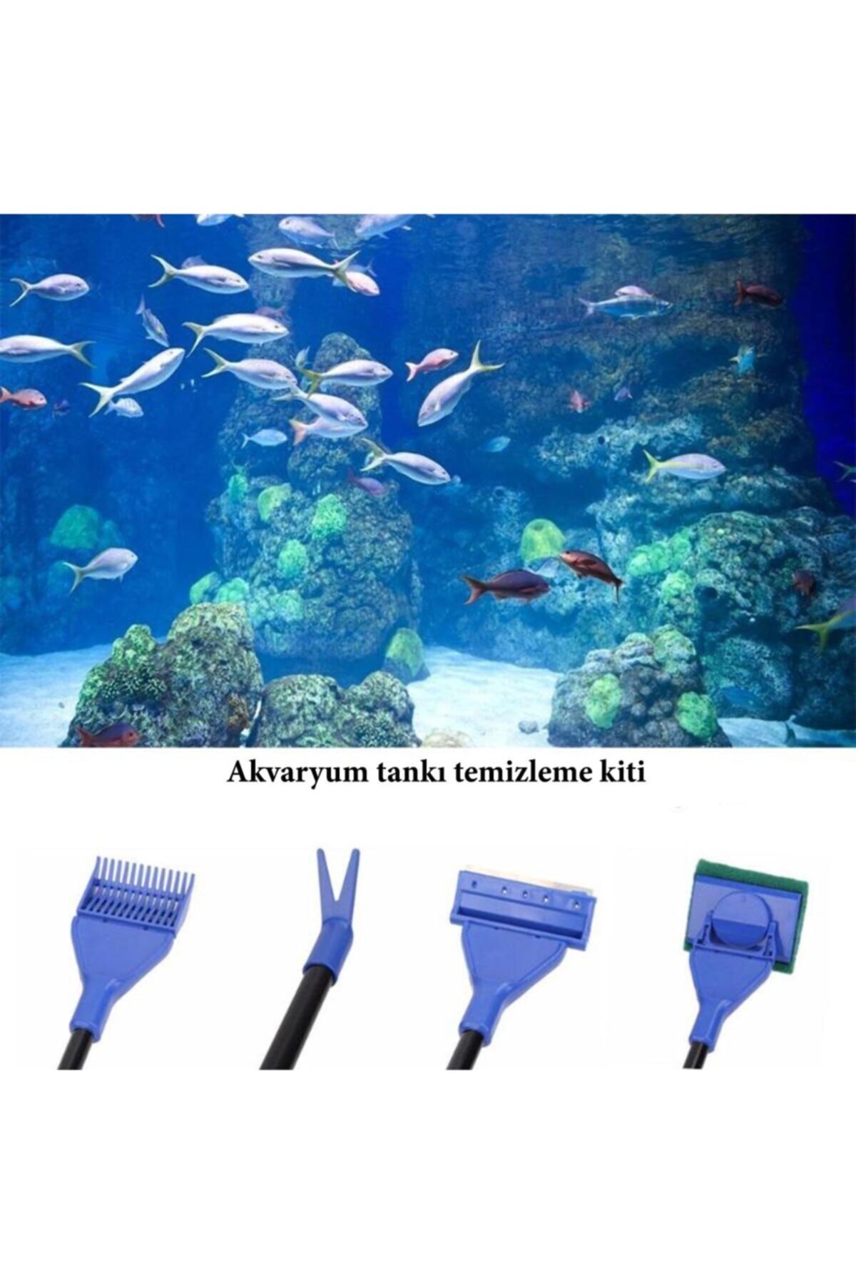 Universal 5 In 1 Akvaryum Tankı Temizleme Seti Akvaryum Balığı Bakım Seti