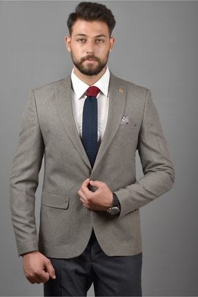Blazer Ceket Slim Fit Italyan Kesim Bosna Erkek Ceketi BSN05