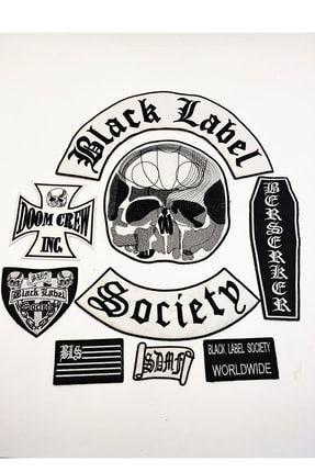 Black Label Society 9 Parça Set Yama Patch Rock NARKİSSOSYAMA02