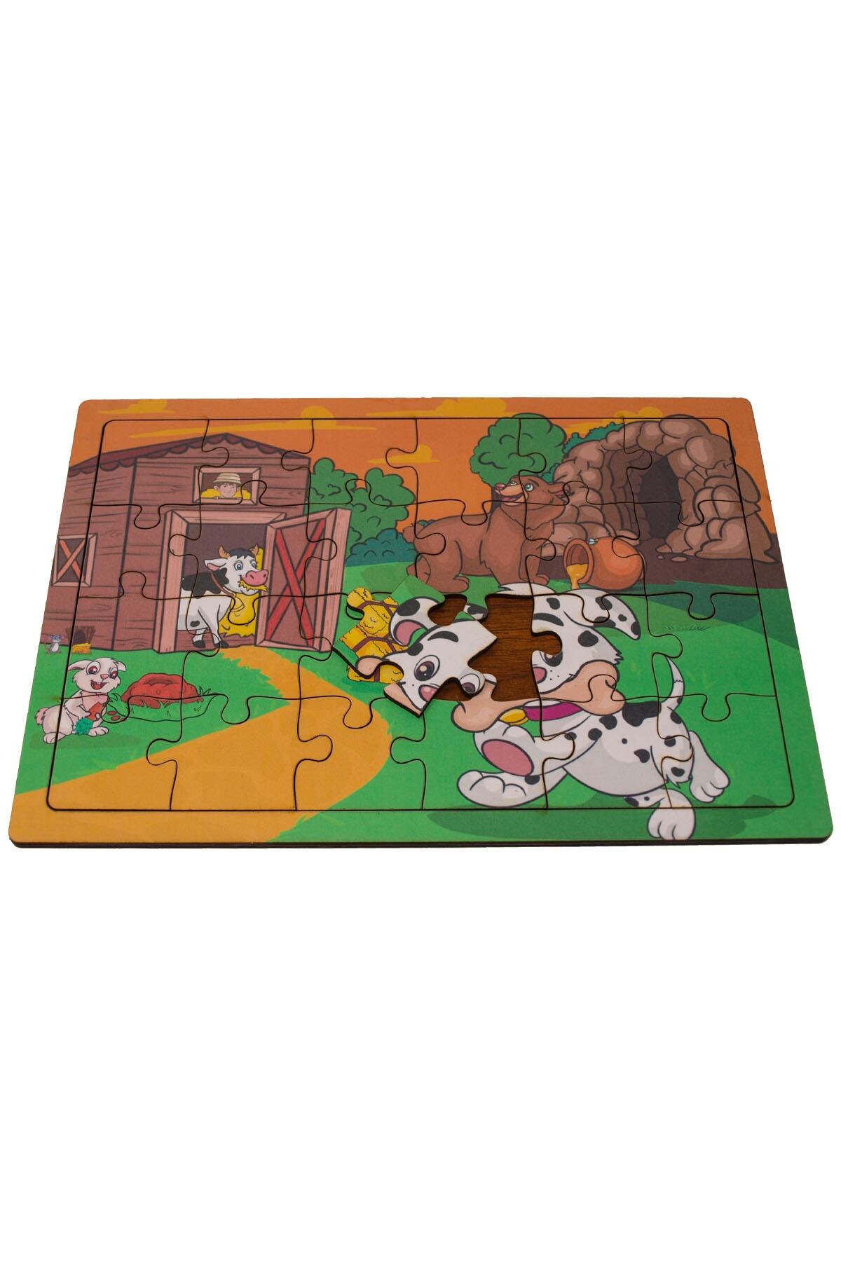 minİQ toys Sevimli Köpek Ve Arkadaşları Ahşap Puzzle (24 Parça) fotoğrafı 3 (önizleme)