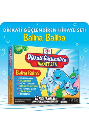 Adeda Yayınları Dikkati Güçlendiren Hikaye Seti - Balina Baliba Kutulu Set (1...