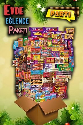 Parti Evde Eğlence Çikolata Kek Paketi - 113 Parça partievdeeglencepaketi