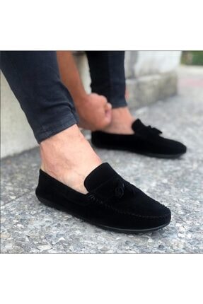 Erkek Siyah Loafer Babet Ayakkabı LFRPSKL-4230
