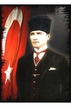 Mustafa Kemal Atatürk 50cmx70cm Ahşap Tablo 50cmx70cm heybeA5710029