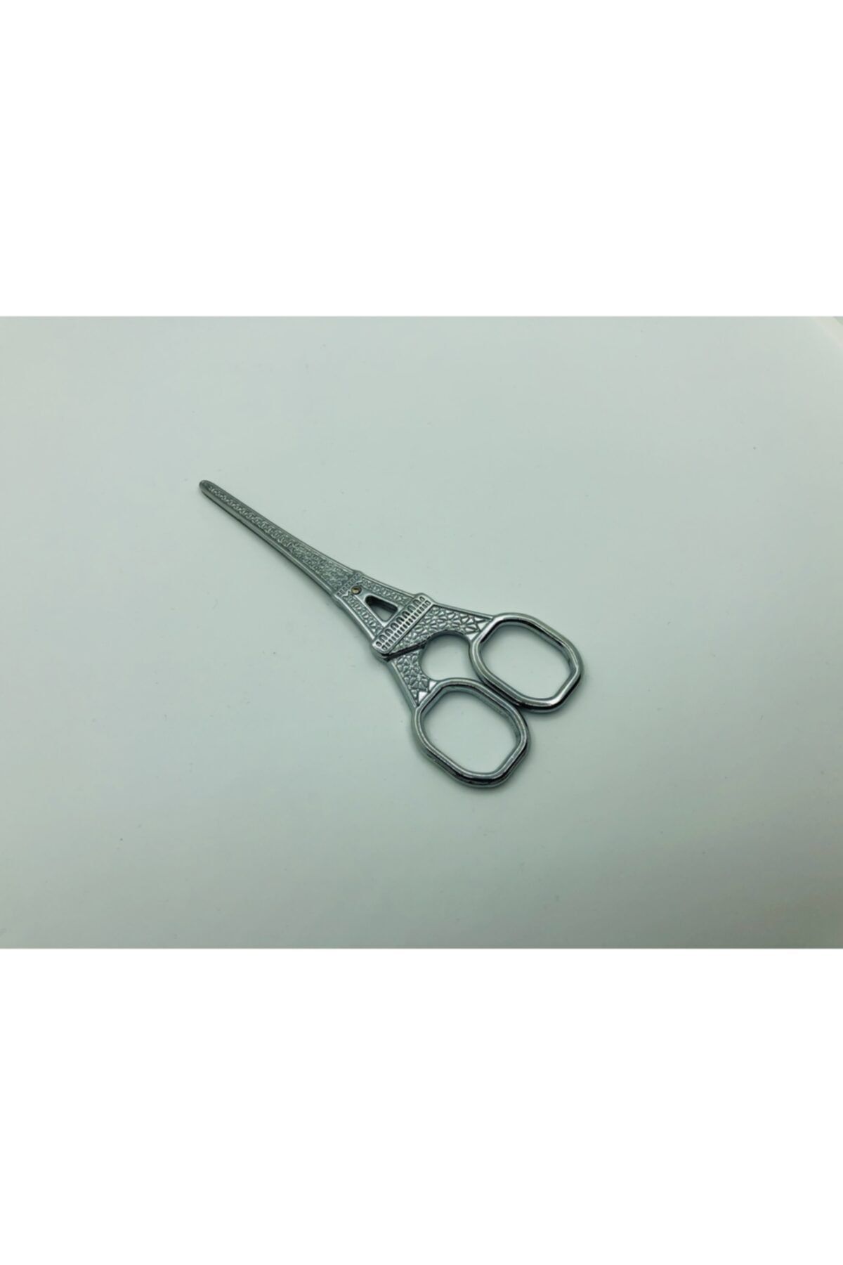 OzanTuhafiye-Turnul Eiffel Cusătură Broderie Promisiune Foarfece de logodnă Argint 1