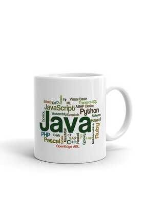 Java Programlama Dilleri Seramik Kupa Bardak KP18-4