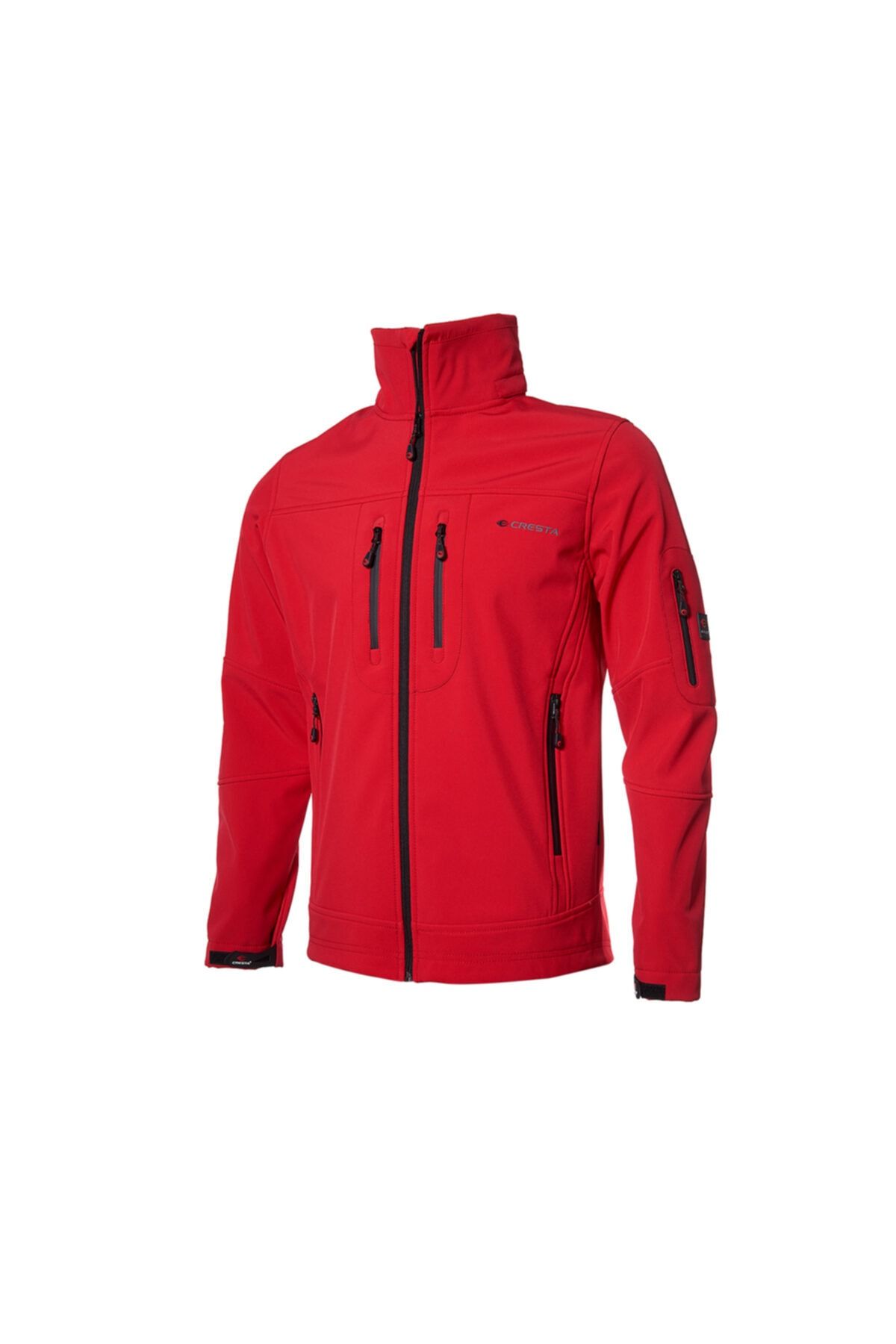 Мужская красная куртка Cresta Softshell Outdoor со скрытым капюшоном 1001-594