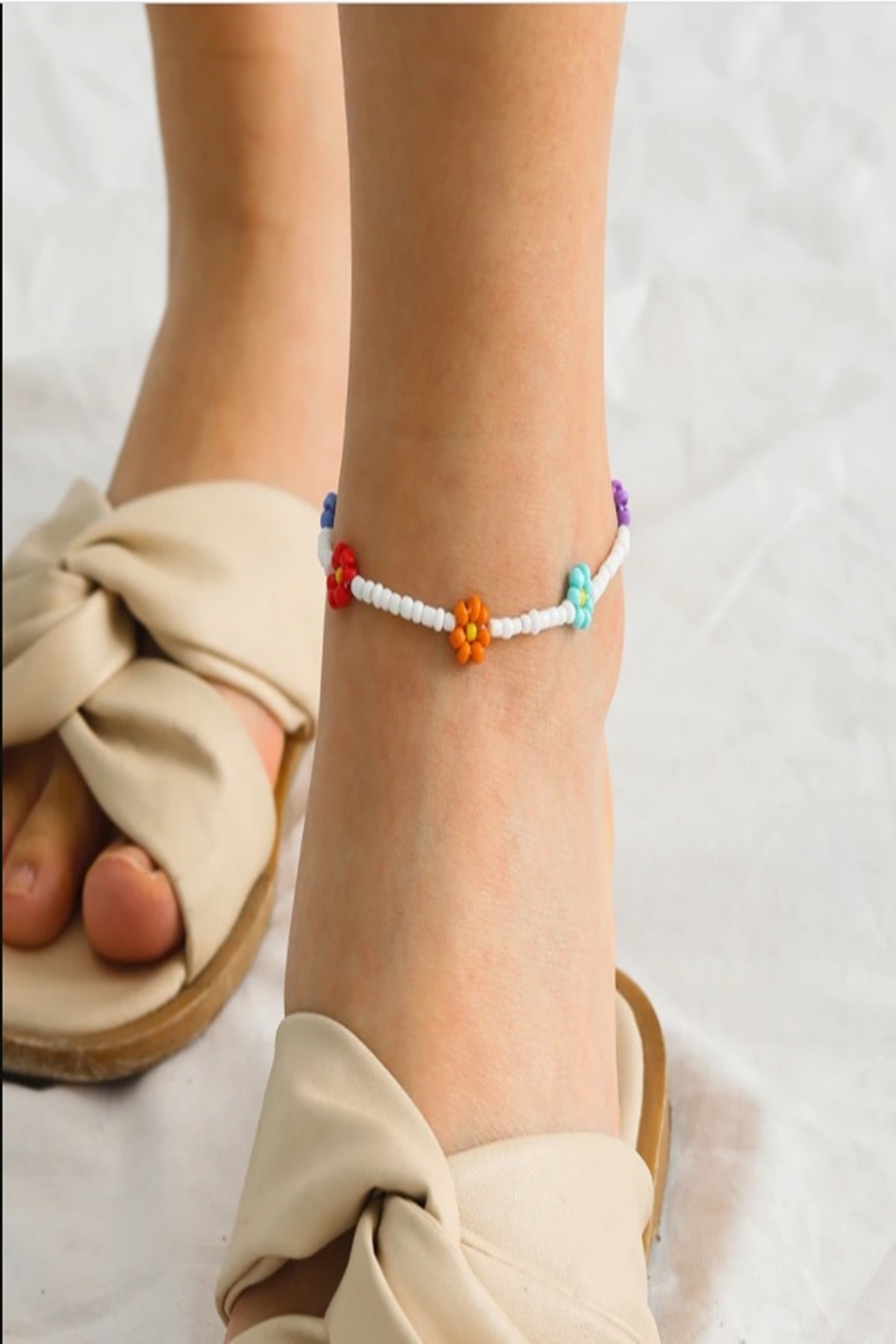 İsabella Accessories Kadın Renkli Papatya Halhal