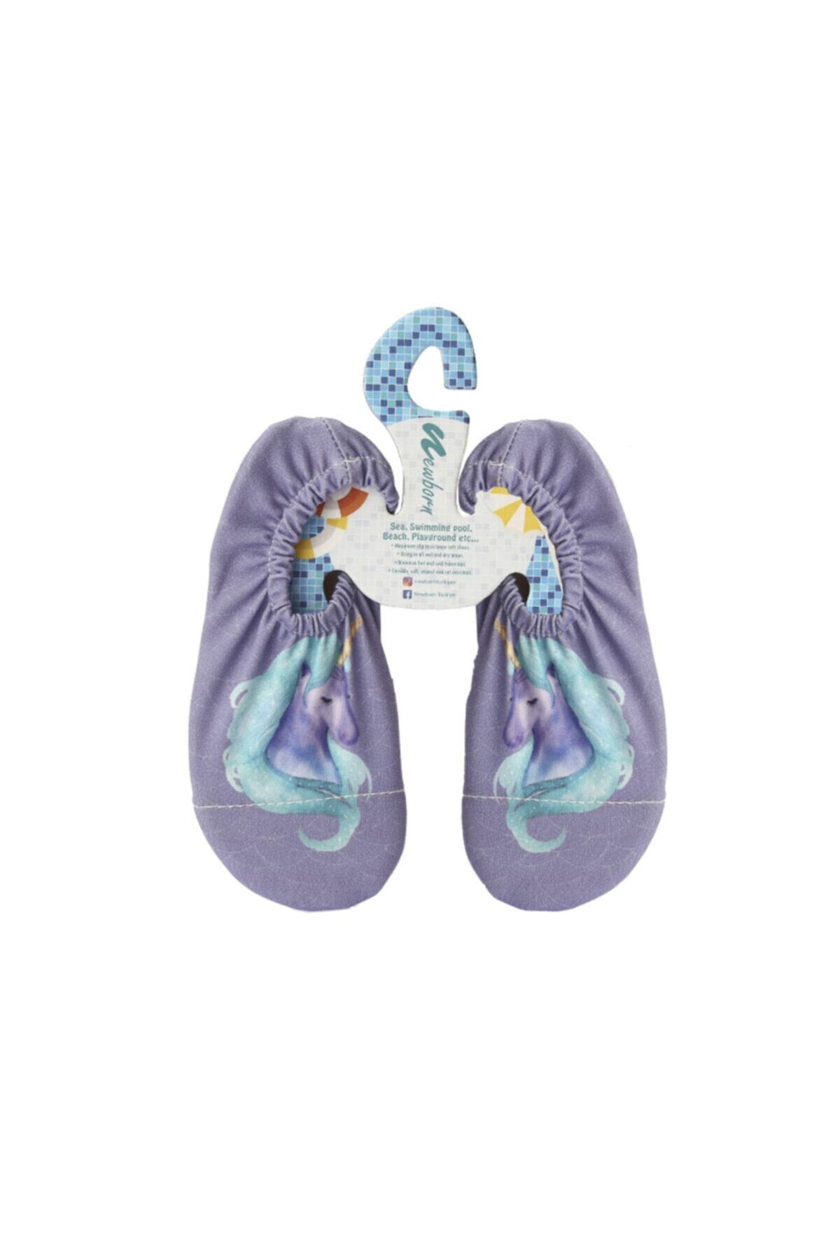 NAQ4011 Kids' Unicorn Purple Sea Pool Booties