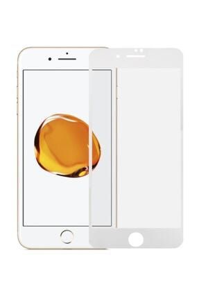 Iphone 7PLUS/8PLUS BEYAZ Ekran Tam Kaplayan Seramik Kırılmaz Esnek Tam Ekran Koruyucu Jelatin AppleiPh8PBeyaz