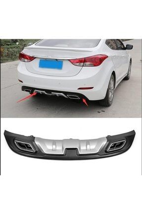 Hyundai Elantra Difüzör 2014-2015 Arka Tampon Plastik HYELBD021