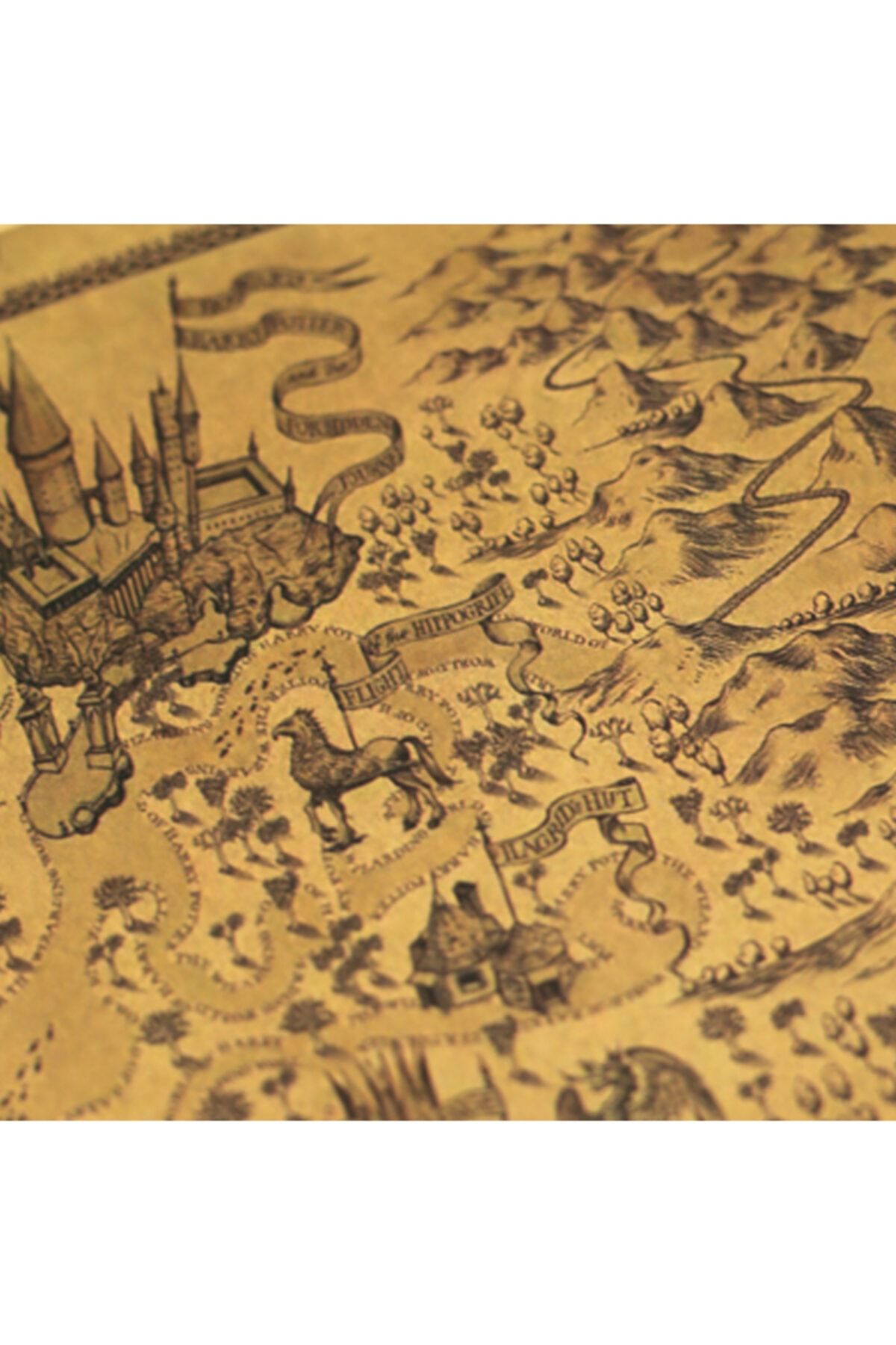NARKİSSOS-Harry Potter Magic World Marauder Map Custom Print 2