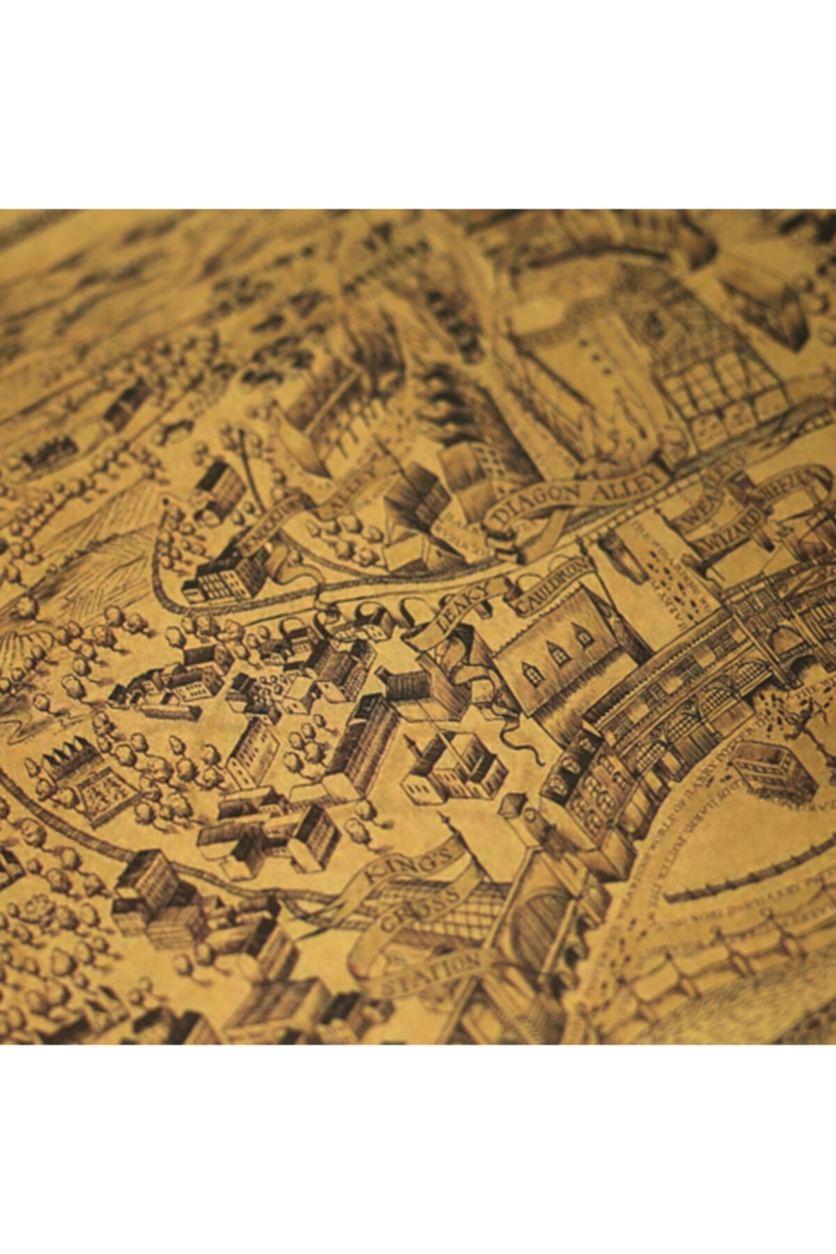 NARKİSSOS-Harry Potter Magic World Marauder Map Custom Print 3
