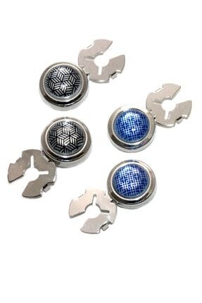 2 Çift Düğme Kapağı Kol Düğmeleri OPMY029