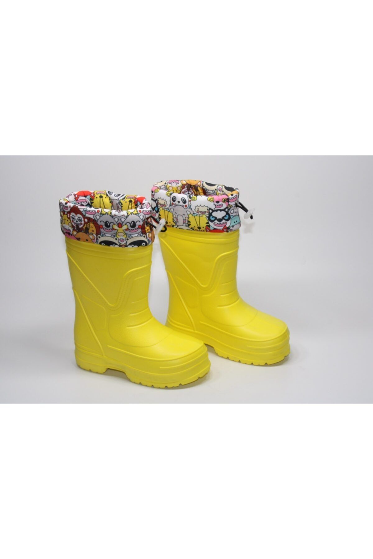 Ak nalBella Knee High Boots Yellow Wedge Trendyol