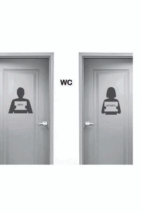 Wc Tuvalet ( Kadın Erkek )dekoratif Duvar Sticker 000000142